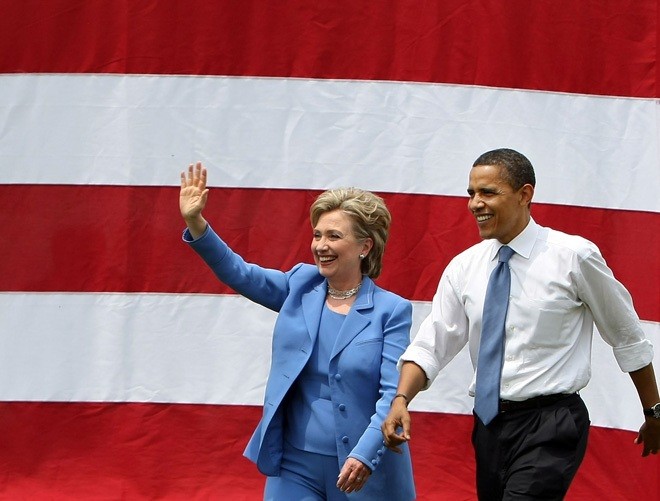 Ngoại trưởng Mỹ Hillary Clinton và Tổng thống Barack Obama